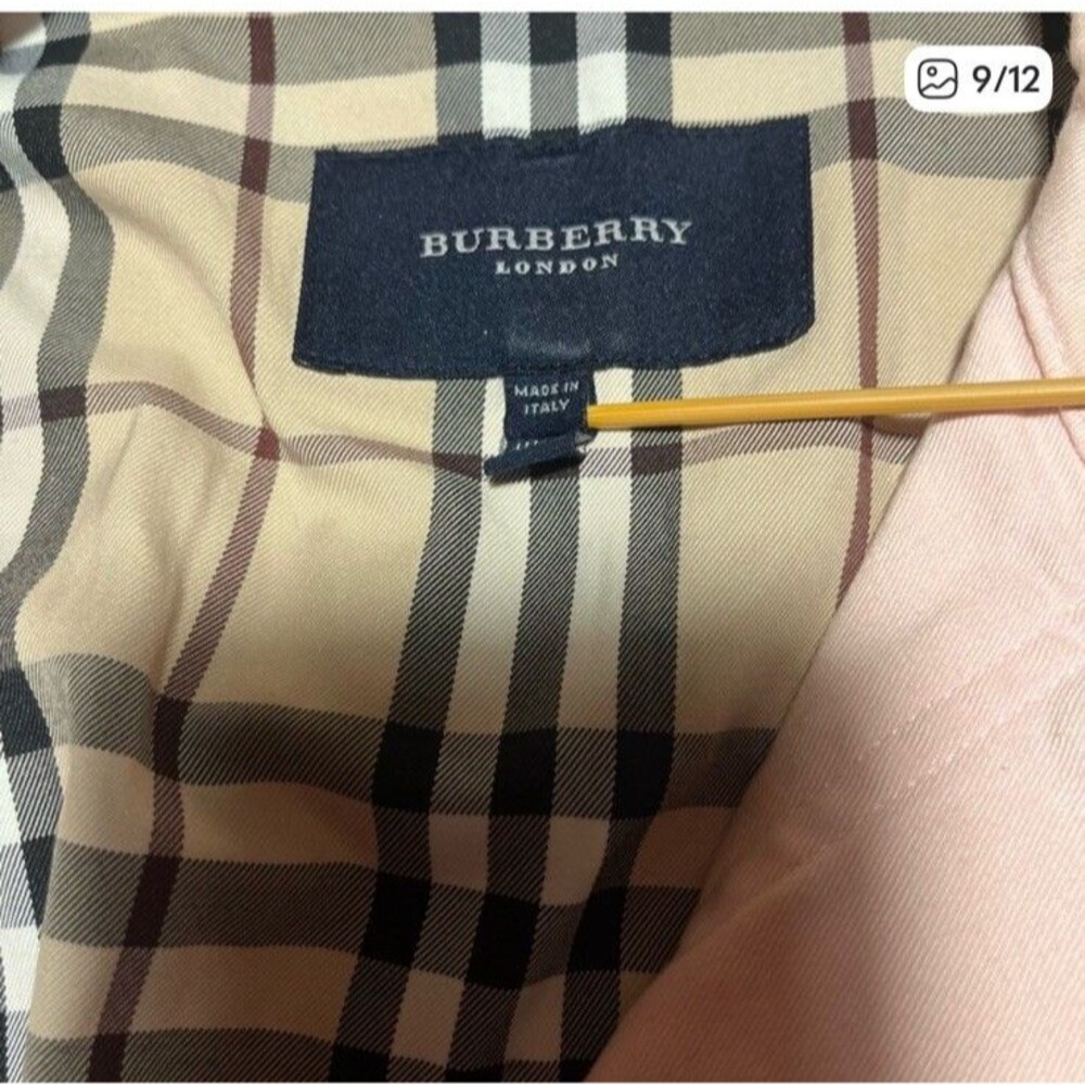 Women’s Pink US10 Burberry Lightweight Pink Jacket Classic Preppy Y2K - Picture 3 of 10